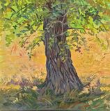 Original oil tree painting