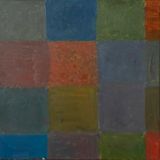 Original square abstract painting