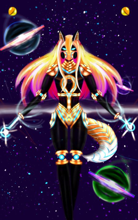 Galactic Anubis - Anime Digital Art By X-Zula - Digital Art, Fantasy &  Mythology, Mythology, Egyptian, Other Egyptian - ArtPal