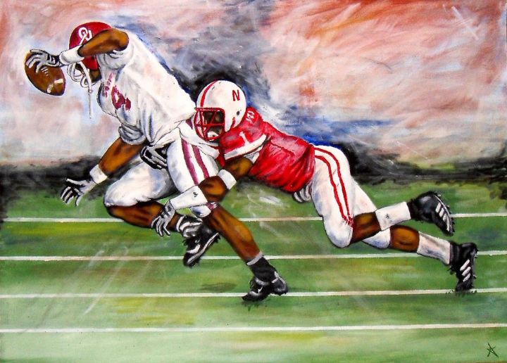 Kansas City Chief [bright red] - Robert's Art Productions - Paintings &  Prints, Sports & Hobbies, Football - ArtPal