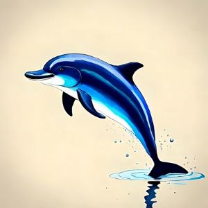 Discount Blue Dolphin Original Painting