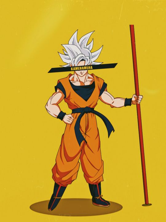 Dragon Ball Z Goku Anime Character Art Digital Design