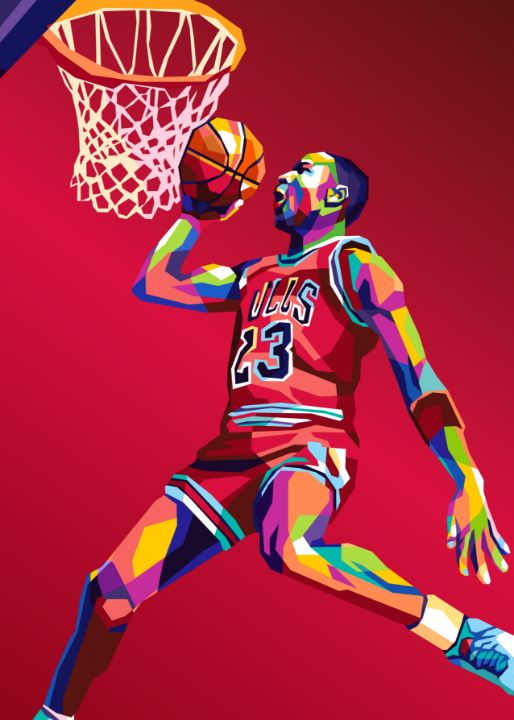 Michael Jordan Pop Art Poster  Free Shipping - Infamous Inspiration