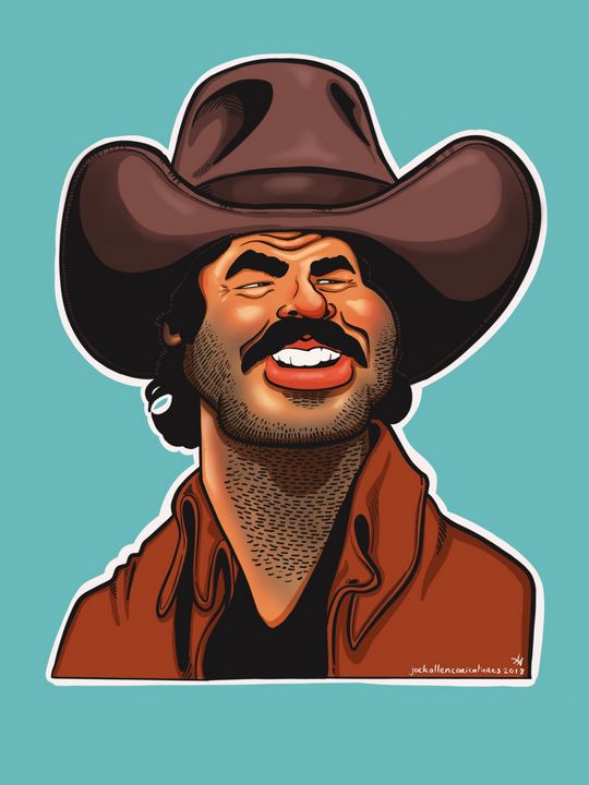 Burt Reynolds Caricature - Caricatures