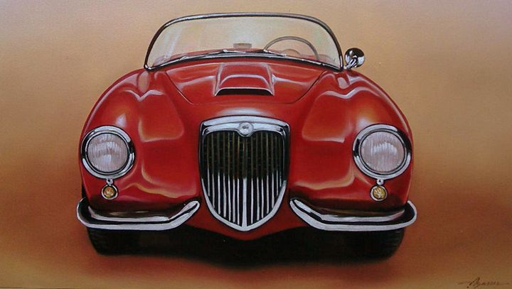 002 Lancia Aurelia B 24 1954 赤 1954 Lancia Aurelia B24 spider - Best quality free high