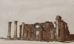 The ancient synagogue in Baram - Yair David