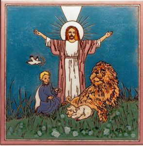 Jesus Christ the lion and the lamb