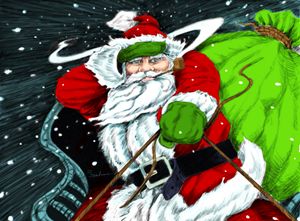 Santa's on his way