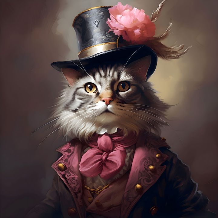 Top hat cat sales