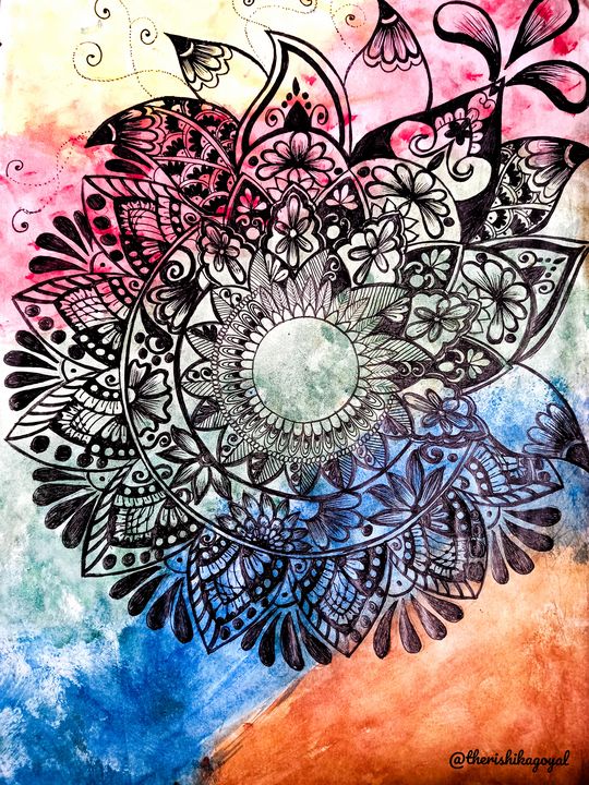 mandala abstract painting