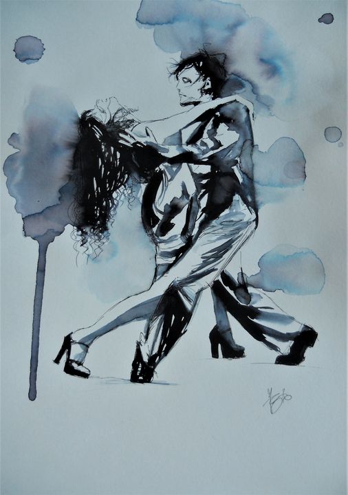 Tango numero 1 Federica Gallery Paintings Prints People  