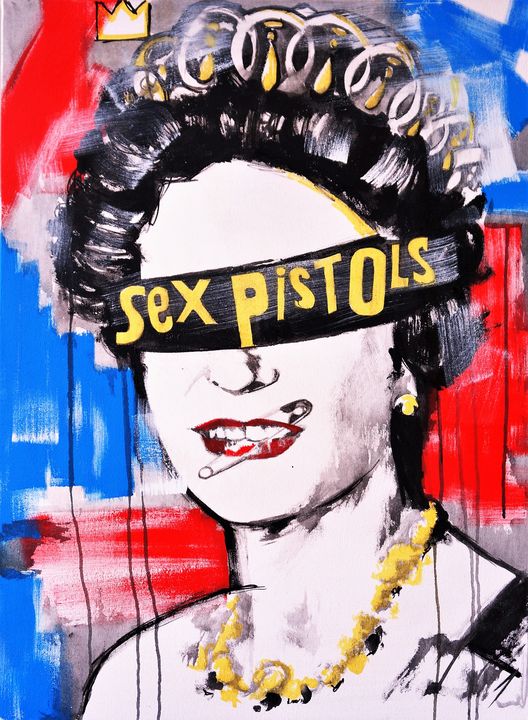 god save the queen Sex Pistols  Federica Gallery Paintings  