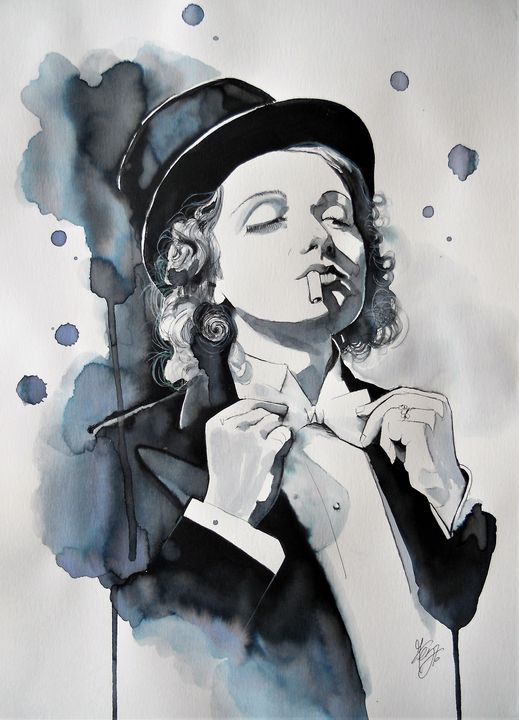 Portrait of Marlene Dietrich - Federica Gallery