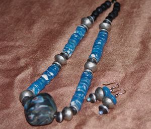 African Glass beads necklace