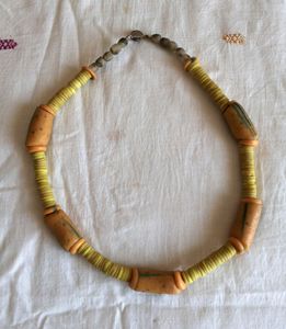 African glass beads necklace