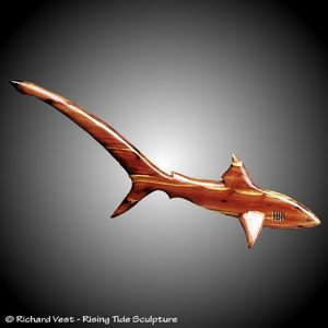 Thresher Shark Wall Carving