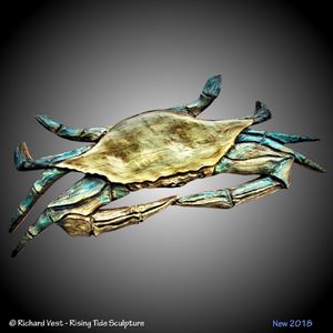 Virginia Blue Crab Wall Sculpture