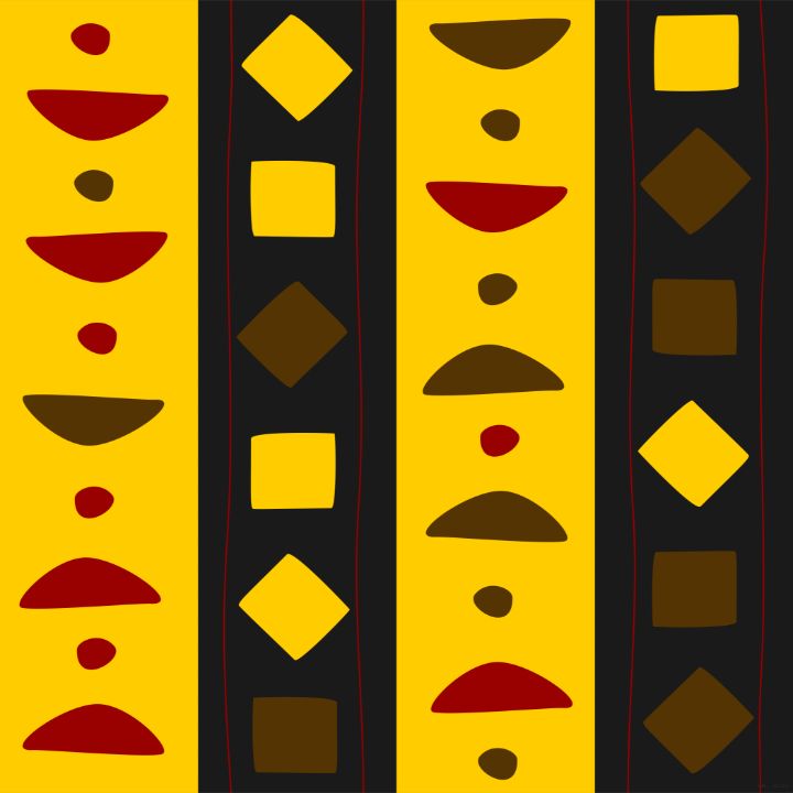 buttondown B awl Designs Digital Art, Abstract, Geometric ArtPal