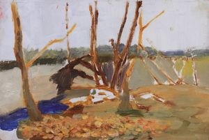 Autumn sketch in the vicinity of the