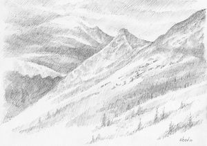 High Route to Mt. Maude