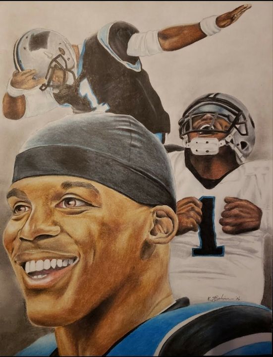 Cam Newton - K. Calvin Creations - Drawings & Illustration, Sports ...