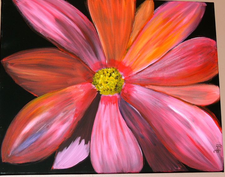 Pink Flower Spring Awakening Paintings Prints Flowers