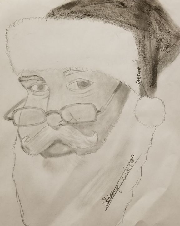 Santa Claus Line art Drawing, santa claus, white, mammal, pencil png |  PNGWing