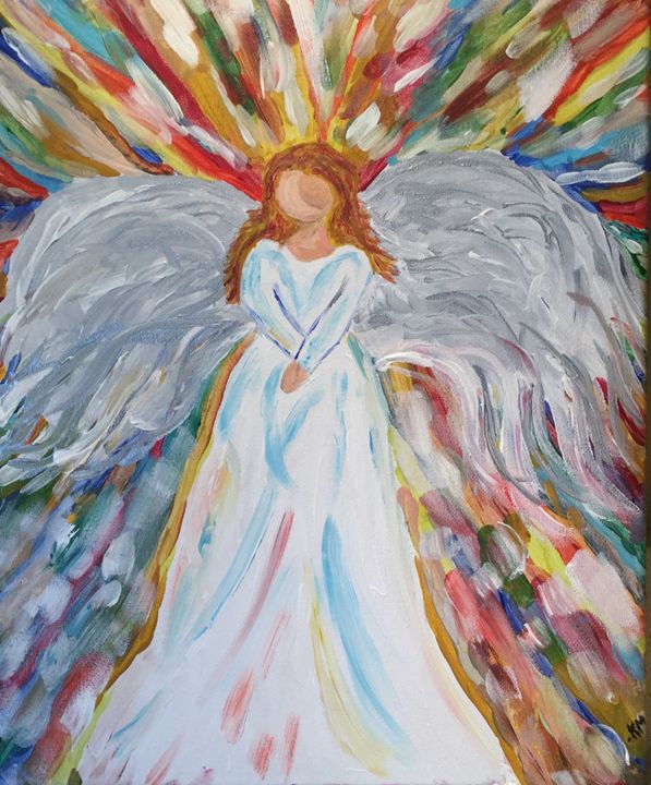 My Angel - Up and Down Art by Kim Mlyniec - Paintings & Prints ...