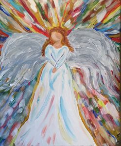 My Angel - Up and Down Art by Kim Mlyniec