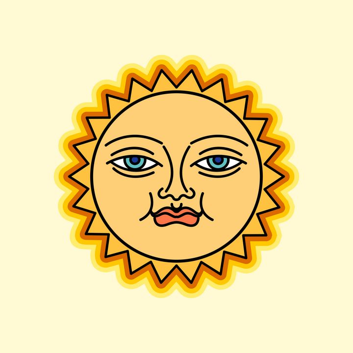 Smiled sun face - Lal Perera