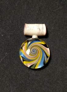 Glass swirl pendant