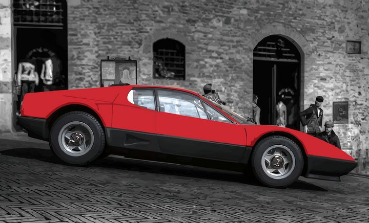 Ferrari BB512 - Mansky's automotive art