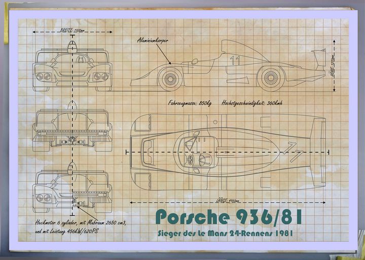 Porsche 936/81 - Mansky's automotive art