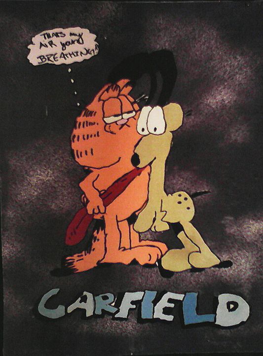 Garfield and Odie fan art. - furball1980