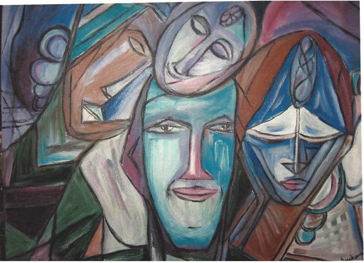 Different Faces Archana Santra S Painting Paintings Prints Abstract Other Abstract Artpal