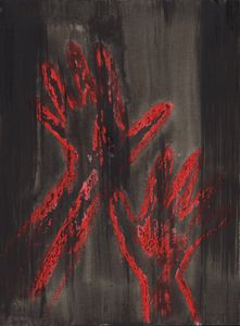 "Artist's hands", conceptual drawing