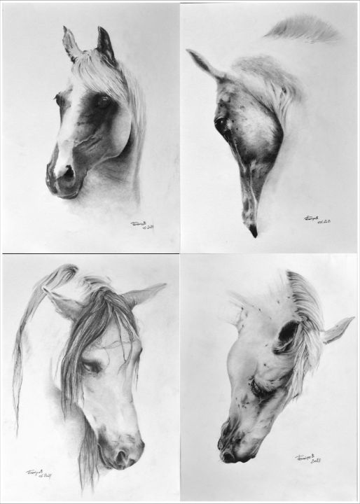 4 ARTWORKS FROM THE HORSE'S HEAD SER - Alexander Boytsov Gallery