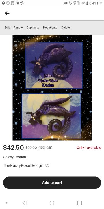 Midnight Dreams Dragon - Sarah Geiss - Sculptures & Carvings, Fantasy 