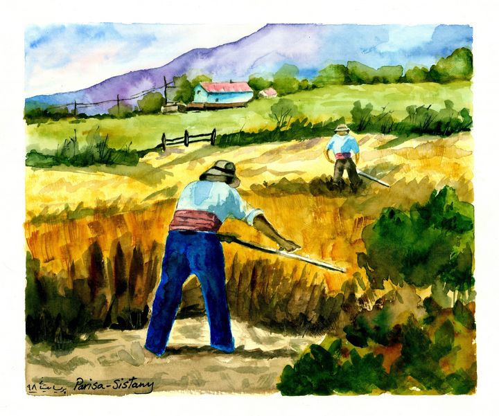 working farmer paintings