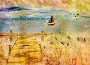 Watercolor Fantasy. Scenery - VikArtStudio - Digital Art