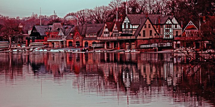 Buy Boathouse Row Philadelphia Schuylkill River Nighttime Long