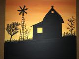 Shadowed Texas Barn