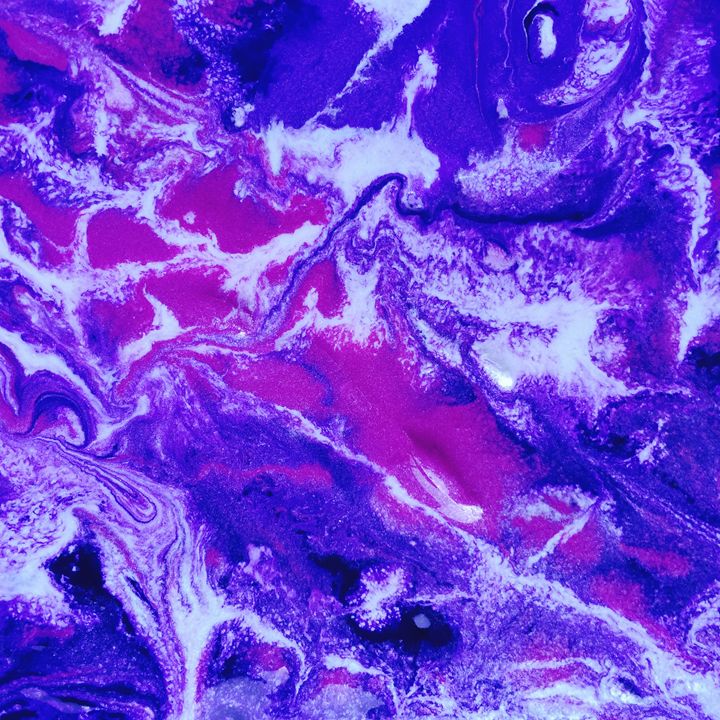 Purple Marbling 1 - Wendy's Art - Paintings & Prints, Abstract, Color ...