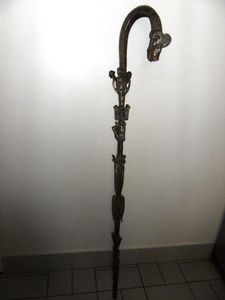 Old African chief cane or scepter
