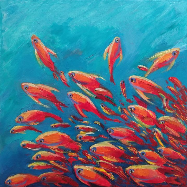 Fish Wallpaper 🐠  Underwater art, Ocean art painting, Underwater pictures