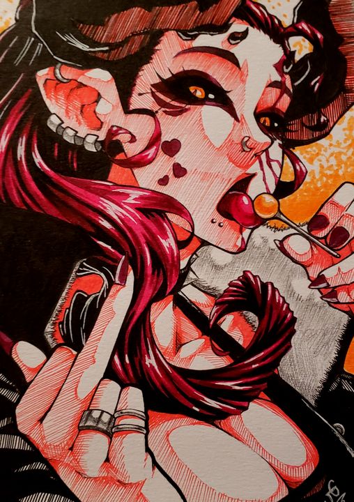 Demoness Punk Girl - JGeorgeDrawz - Drawings & Illustration, Entertainment,  Television, Anime - ArtPal