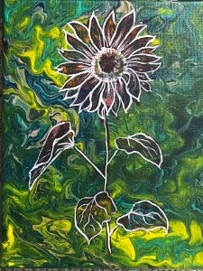 Wispy Van Gogh-ish style flower