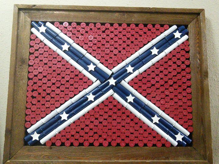 Confederate Flag Acrylic Nail Design Ideas - wide 9
