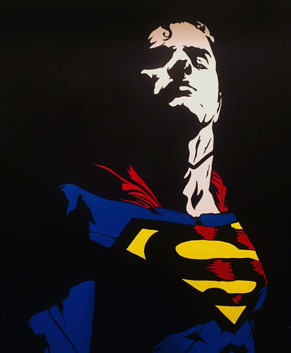 Man Of Steel - Silhouettes - Paintings & Prints, People & Figures 