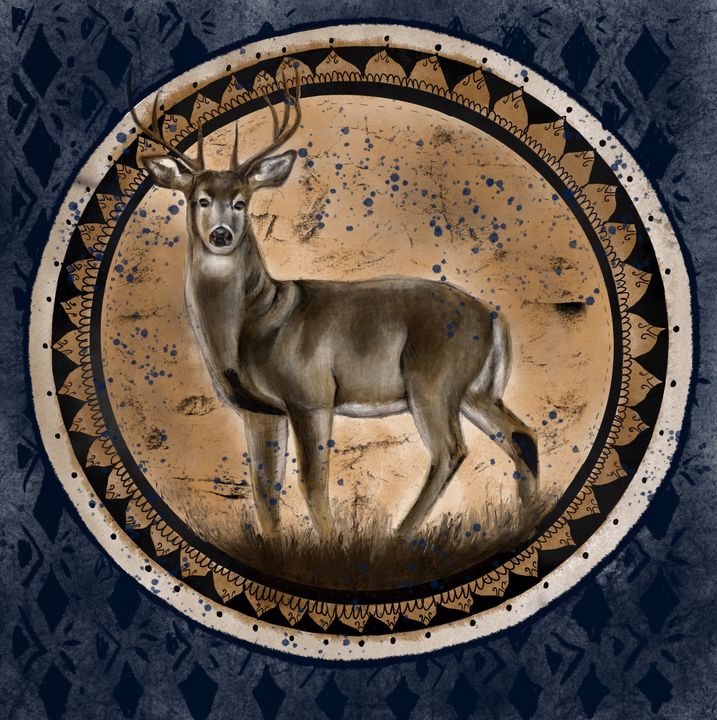Deer Spirit Animal - Cre-eight - Paintings & Prints, Animals, Birds, &  Fish, Deer - ArtPal